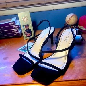 Lace women black heels